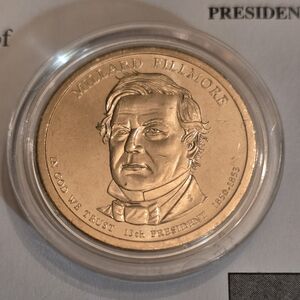 President Millard Fillmore Gold Dollar Coin 2010-D Proof Coin Uncirculated
